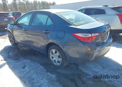 2015 Toyota Corolla Le из США, поврежденный, VIN 5YFBURHE8FP268293